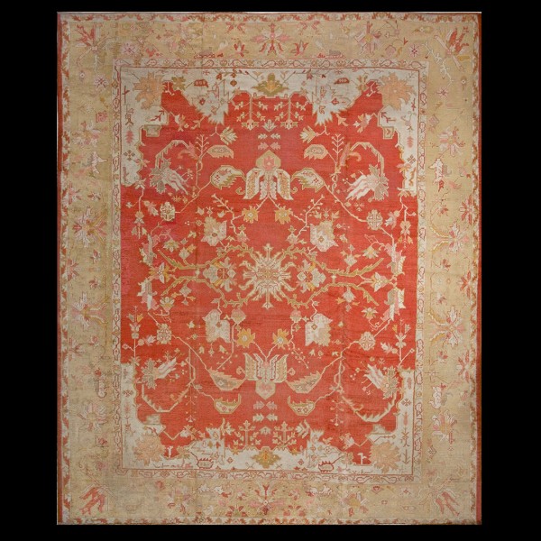 19th Century Turkish Oushak Carpet